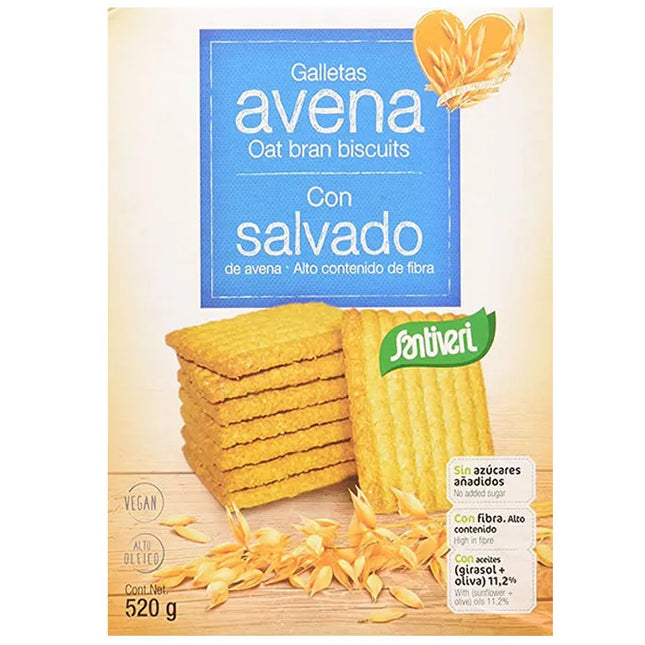 Santiveri Oat Bran Cookies, 520 g