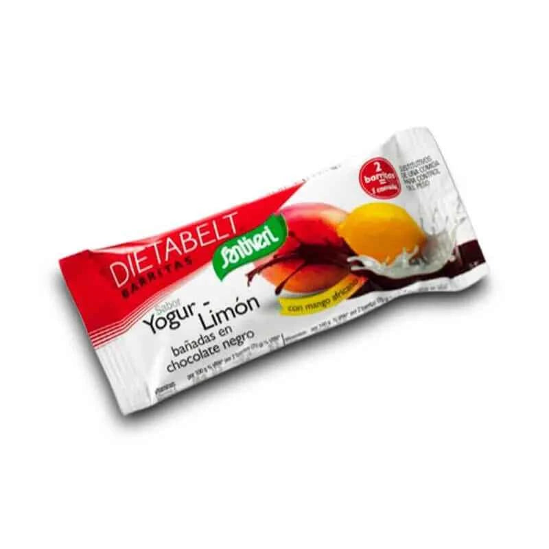 Santiveri Yoghurt Lemon Dark Chocolate Bars 35 g, 16 Units