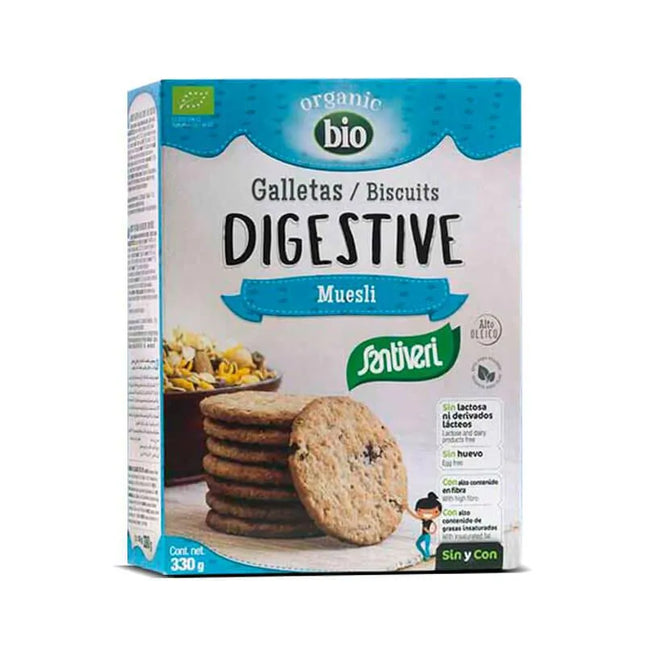 Santiveri Digestive Muesli Bio Biscuits, 330 g