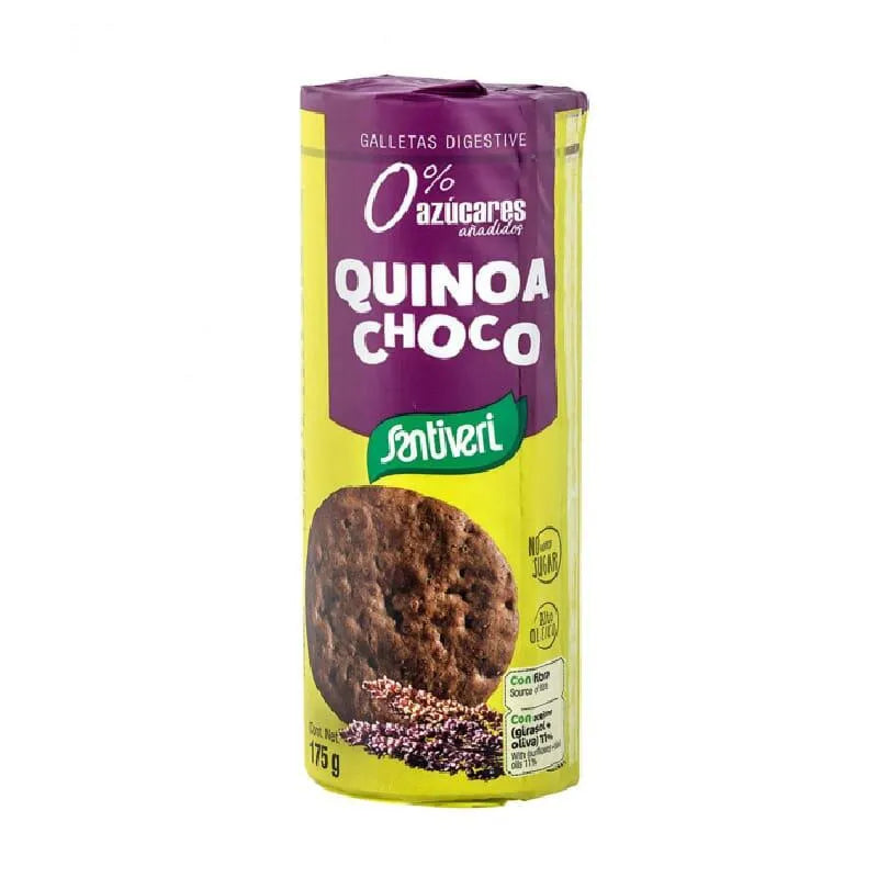 Santiveri Digestive Quinoa Chocolate Digestive Biscuits, 175 g