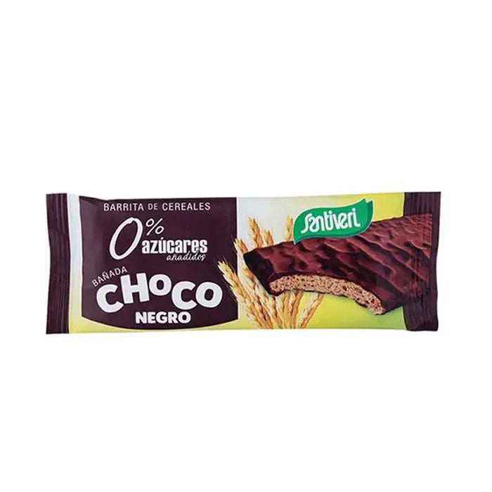 Santiveri Sugar Free Chocolate Dark Cereal Bars, 12 Units