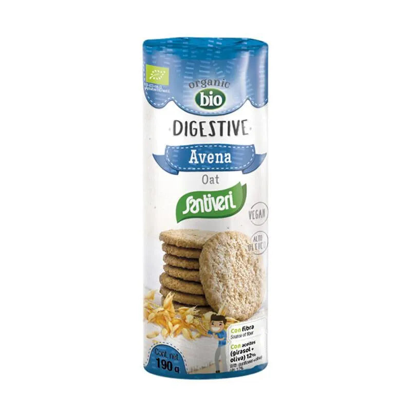 Santiveri Digestive Oatmeal Biscuit Bio, 190 g