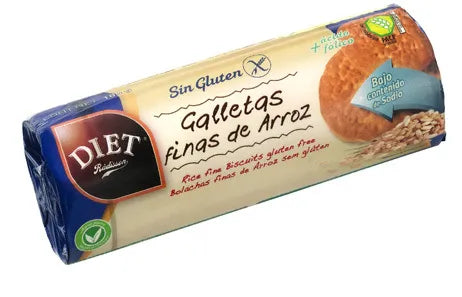 DIET Radisson Galletas Finas Arroz Sin Gluten, 180 g