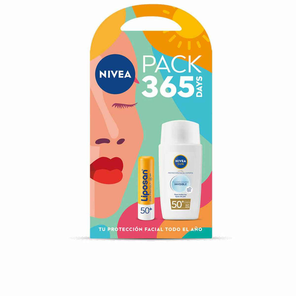 Nivea Sun Fluido Invisible Diario Spf50 Liposan Spf50 Pack 2 Piezas Unisex