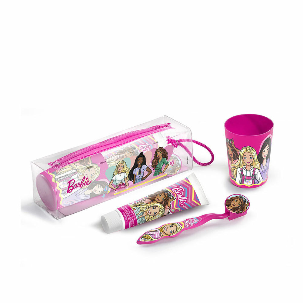 Cartoon Neceser Barbie Bucal Dentifrico Cepillo Dental Vasito