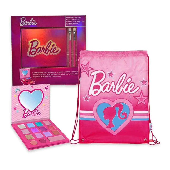 Cartoon Barbie Niños Set Sombra De Ojos y Brillo De Labios, 1 Units