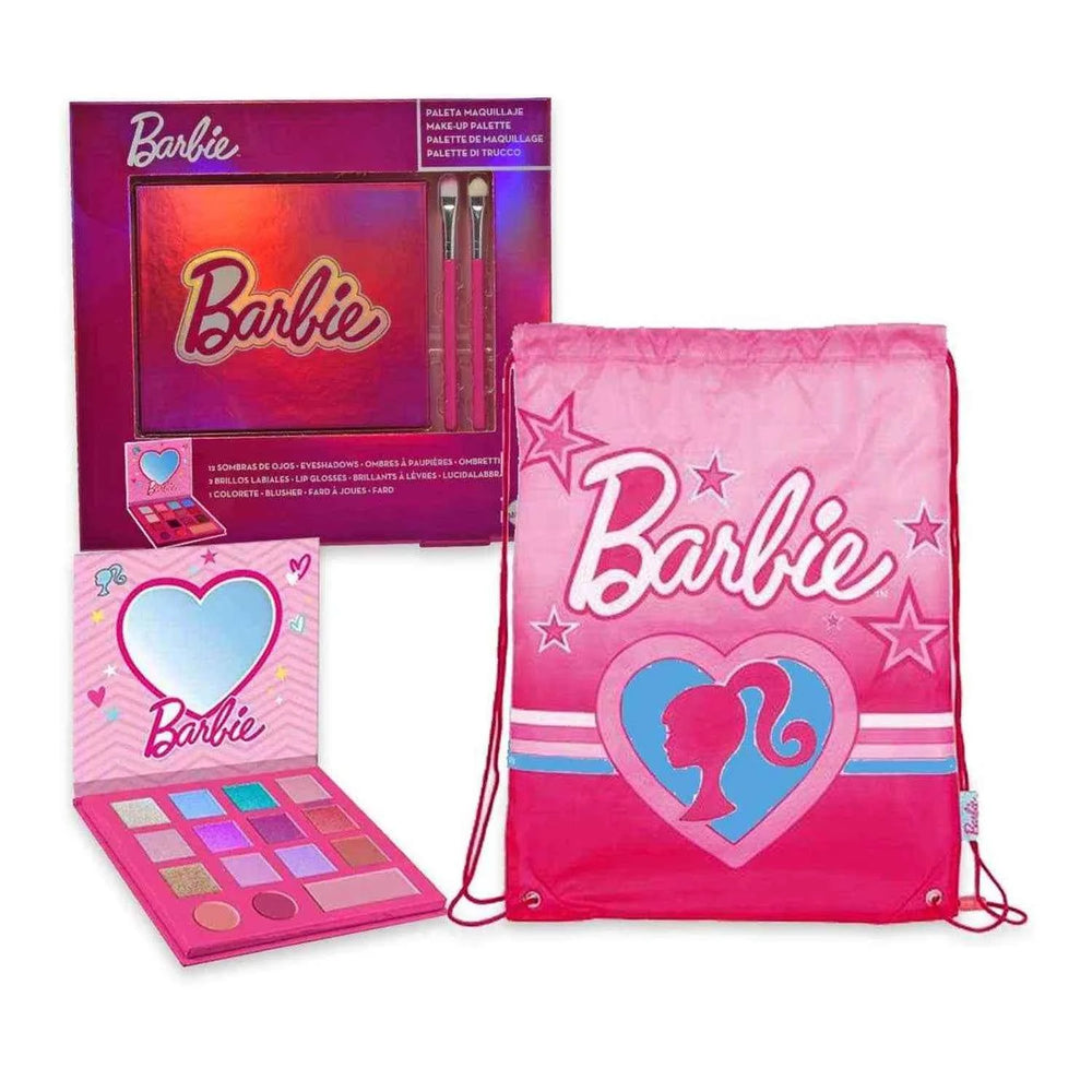 Cartoon Barbie Niños Set Sombra De Ojos y Brillo De Labios, 1 Units