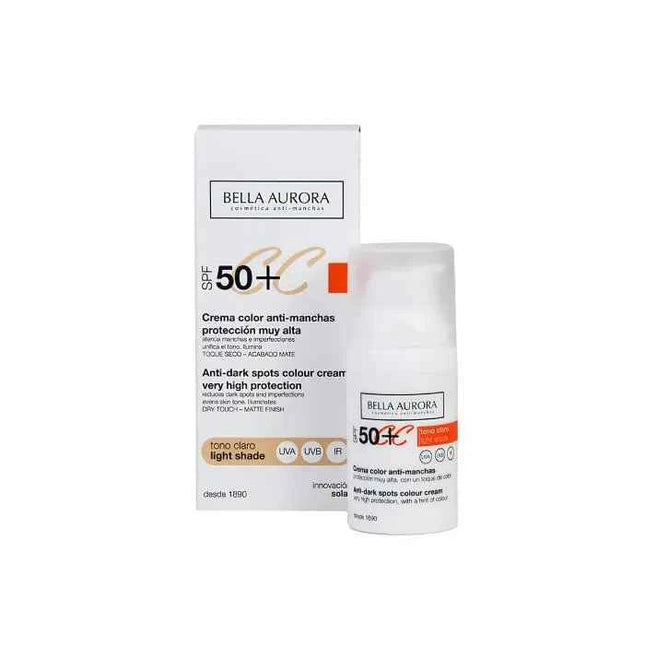 Bella Aurora CC Anti-Spot – Cream Spf50 Light Tone Unisex, 30 ml