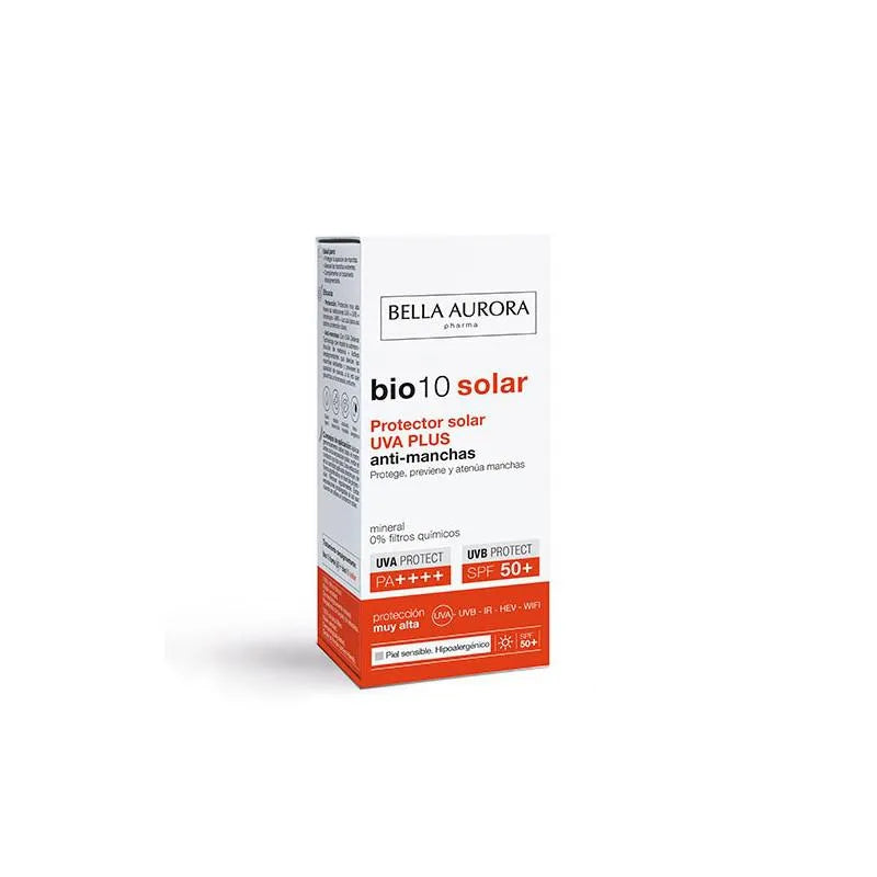 Bella Aurora Bio 10 Solar Grape Plus Sensitive Skin Spf50 50 ml Of – Cream