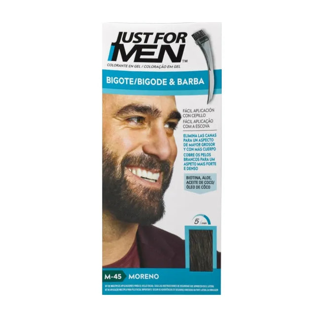 JUST FOR MEN Mustache Beard and Brown Pins, 28.4 g