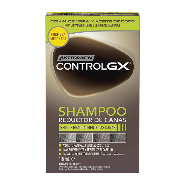 JUST FOR MEN Control Gx Grey Hair Reducing – Shampoo, 118 ml