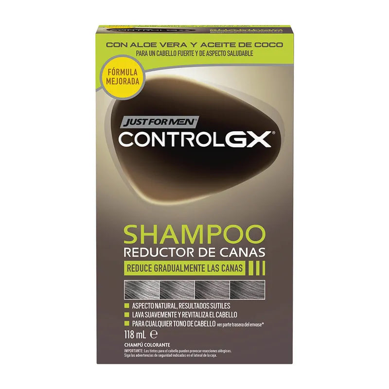 JUST FOR MEN Control Gx Grey Hair Reducing – Shampoo, 118 ml