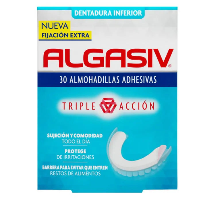 Algasiv Denture Fixative Seals Down, 30 Units