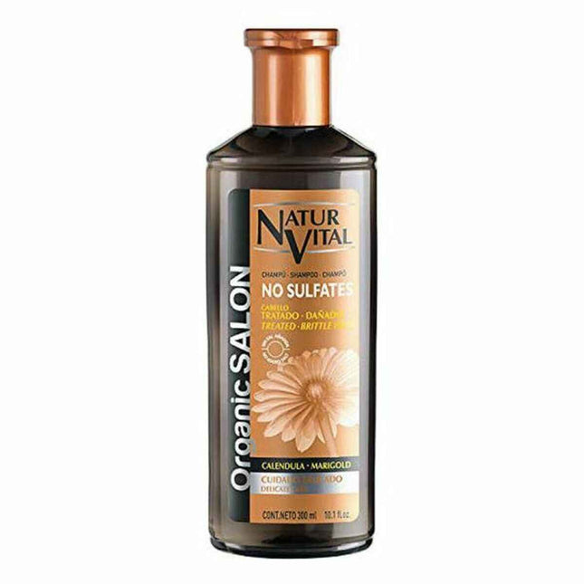 Naturvital Organic Salon Champú Sin Sulfatos Cuidado Delicado Unisex, 300 ml