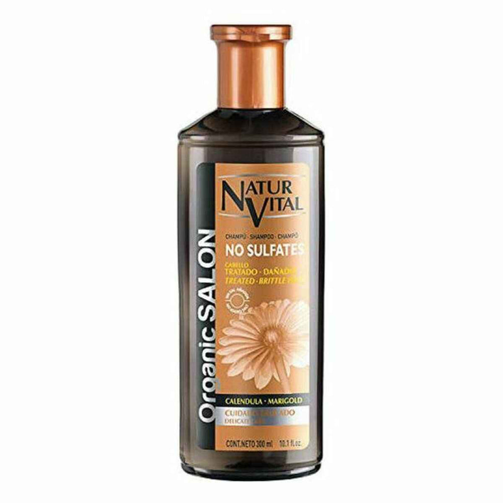 Naturvital Organic Salon Champú Sin Sulfatos Cuidado Delicado Unisex, 300 ml