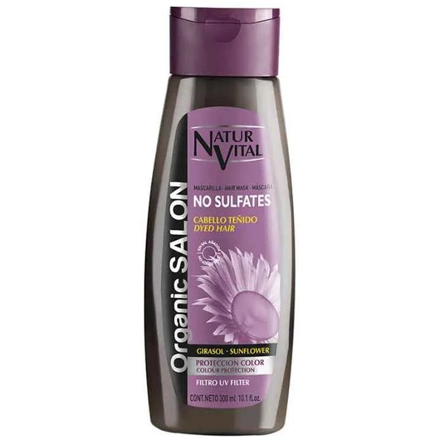 Naturvital Organic Salon Dyed Hair Mask Unisex, 300 ml