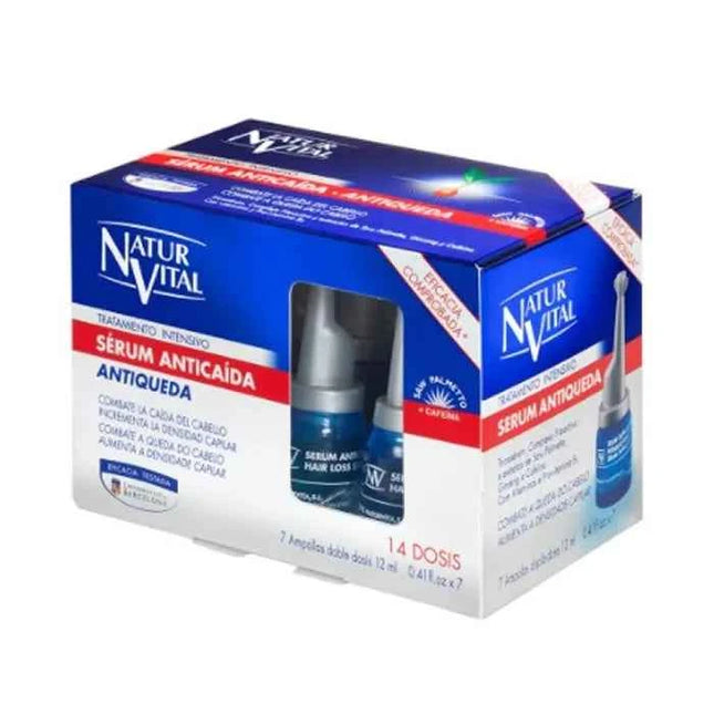 Naturvital Anti-Hair Loss – Serum Intensive Treatment Ampoules Unisex, 7x12 ml