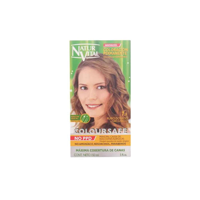 Naturaleza Y VIDA Coloursafe Permanent 7.3 Golden Blonde Unisex, 150 ml