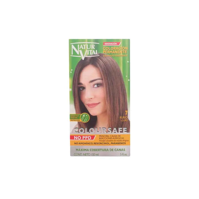 Naturaleza Y VIDA Coloursafe Permanent 7 Blonde Unisex, 150 ml