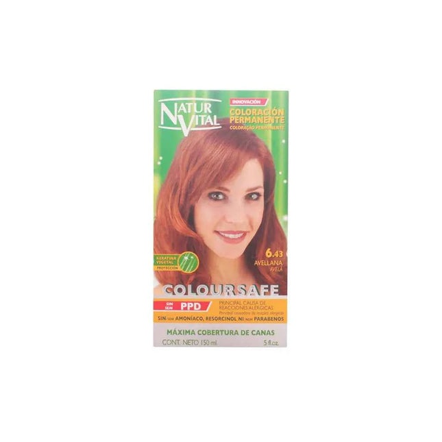 Naturaleza Y VIDA Coloursafe Permanent 6.43 Hazelnut Unisex, 150 ml