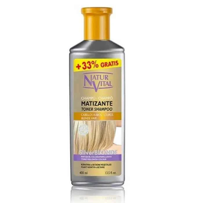 Naturvital Silver Blonde Mattifying – Shampoo Unisex, 400 ml