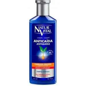 Naturvital Champú Anticaída Cabello Graso 300 Unisex, 100 ml