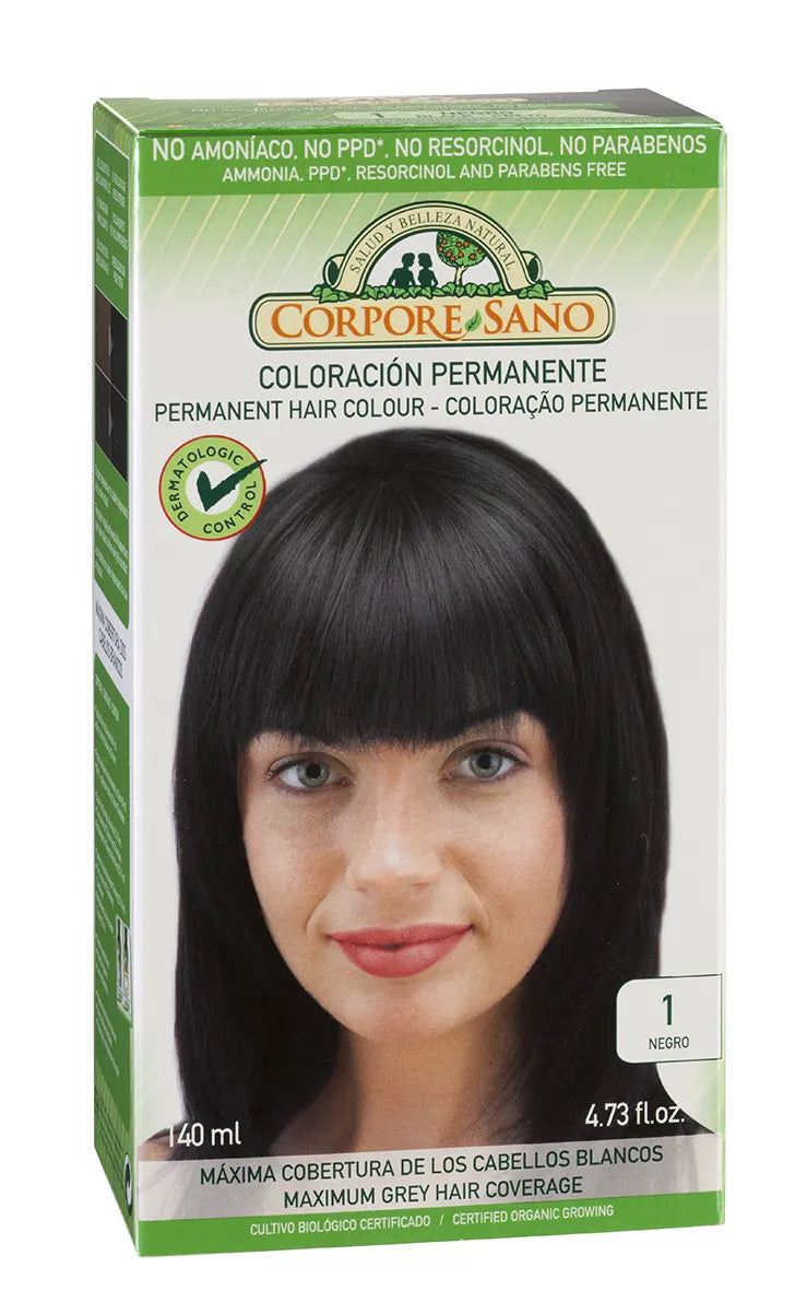 Corpore Tinte 1 Negro 140 ml Bio