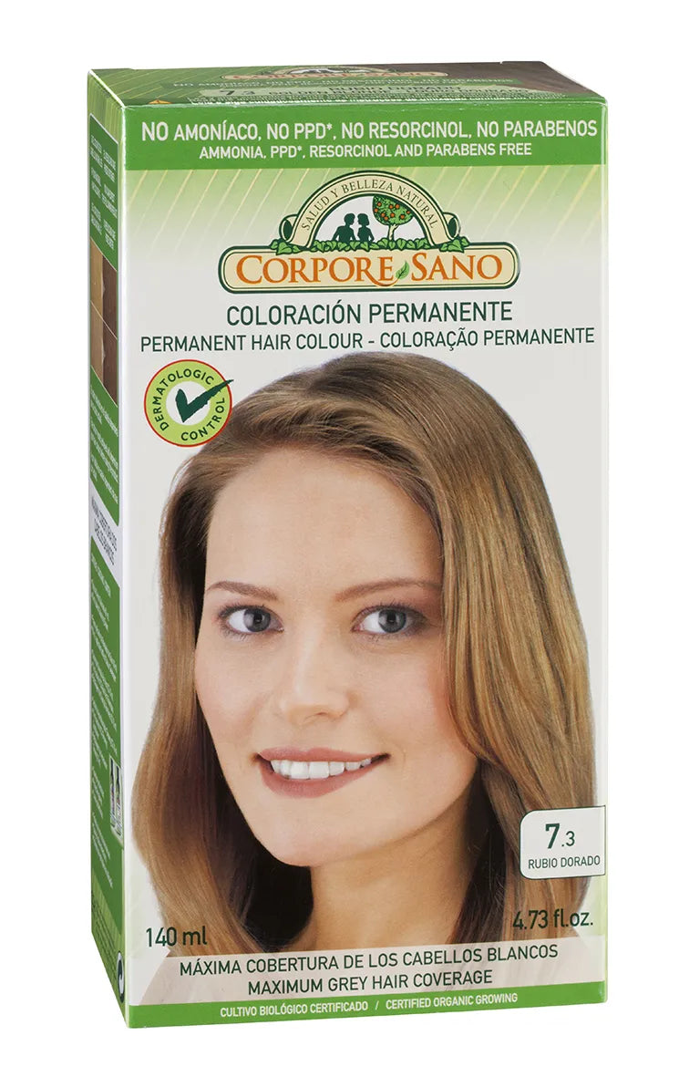 Corpore Tinte 7,3 Rubio Dorado 140 ml Bio