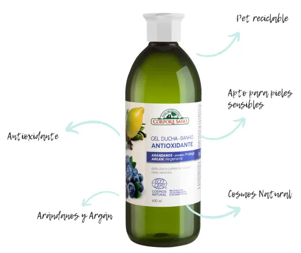 Corpore Gel De Baño Antioxidante, 600 ml