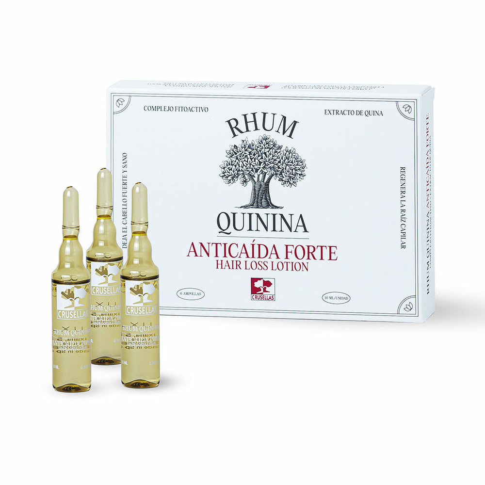 Crusellas Rhum Quinina Anticaída Forte Unisex, 6 X 10 ml
