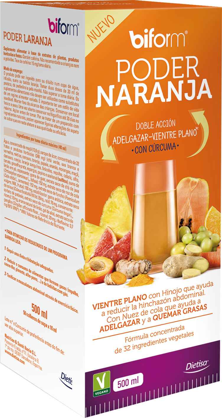 Biform Poder Naranja Con Curcuma, 500 ml