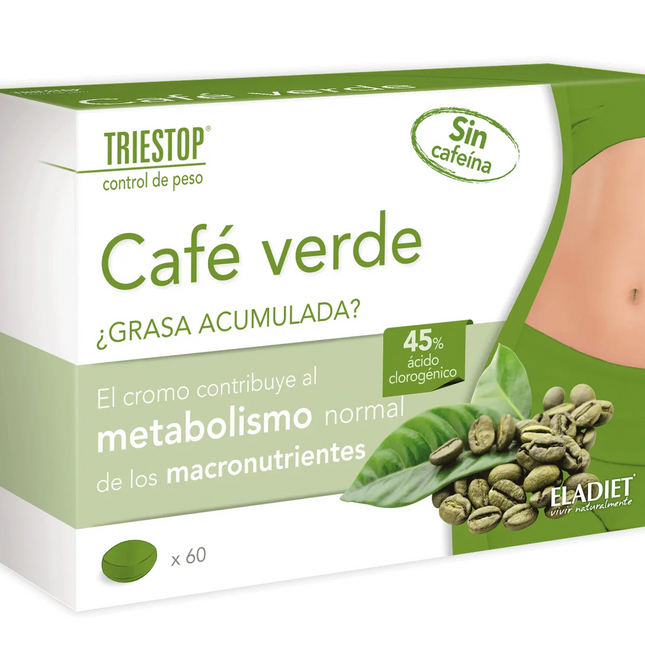 Eladiet Triestop Cafe Verde Sin Cafeina 60 Comp