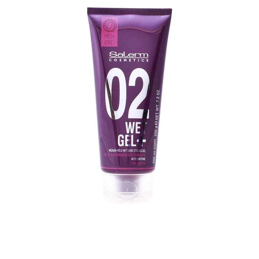 Salerm Cosmetics Wet – Gel + Medium Hold Wet Look Styling Gel Unisex, 200 ml