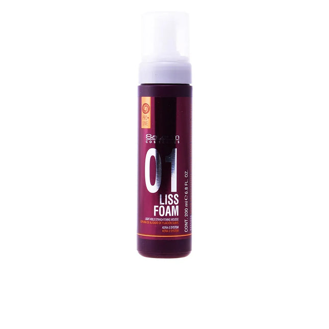 Salerm Cosmetics Liss Foam Light Hold Straightening Mousse Unisex, 200 ml