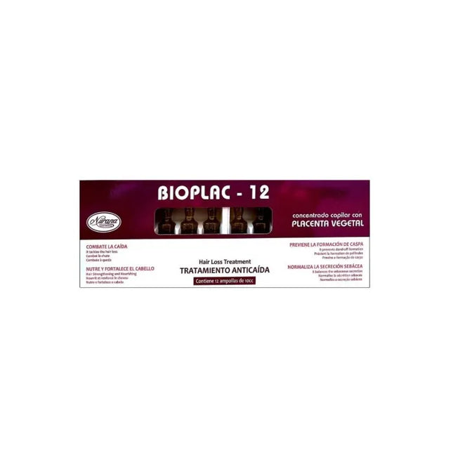 Nurana Bioplac-12 Anti Hair Loss Treatment Ampoules Unisex, 12x10 ml