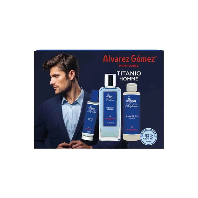 Alvarez GÓMEZ Alv Gomez Agua De Perfume Homme – Eau de Parfum Unisex 150 ml Titanio Sets