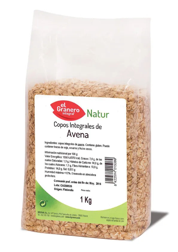 Granero Copos Avena Integrales, 1 kg