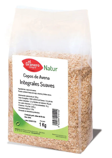 Granero Copos Suaves De Avena Integral, 1 kg