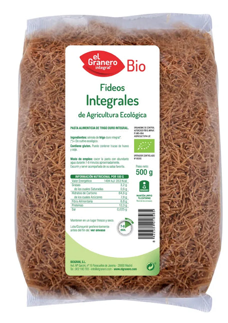Granero Fideos Finos Int Bio, 500 g