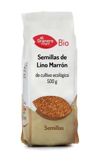 Granero Semillas De Lino Marrón Bio 500 g Tostadas