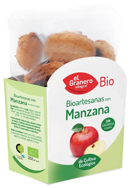 Granero Galletas Artesanas Con Manzana Bio, 250 g