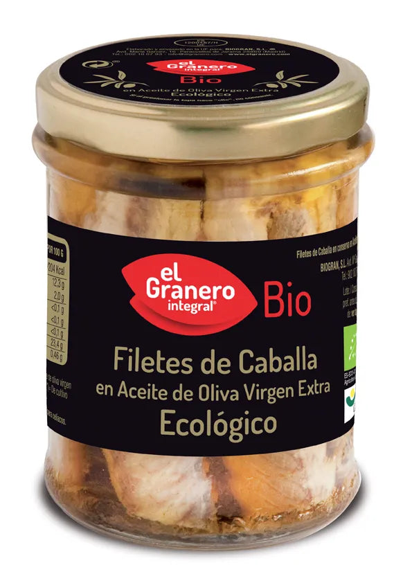 Granero Filetes De Caballa Bio, 195 g
