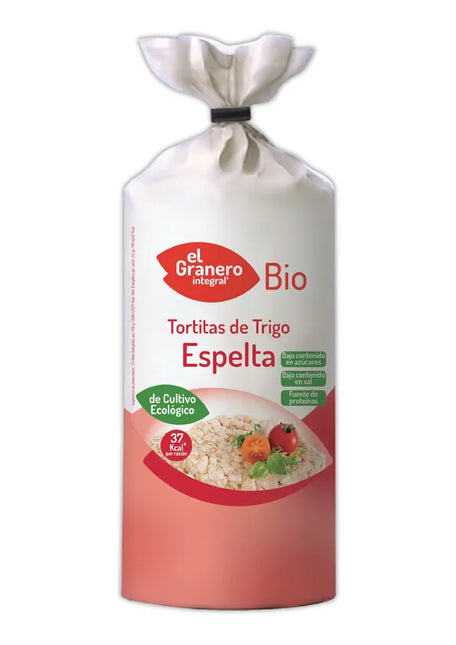 Granero Tortitas Integrales Espelta Bio, 108 g