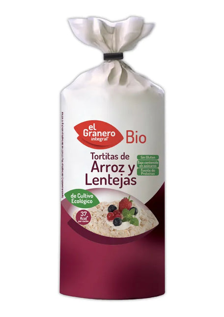 Granero Tortitas De Arroz y Lentejas Bio, 115 g