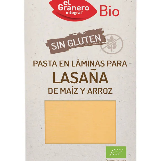 Granero Laminas Lasaña Sin Gluten Bio, 250 g
