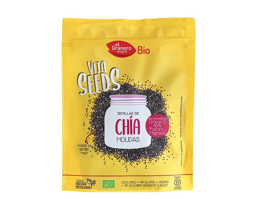 Granero Vitaseeds Semillas De Chia Molidas Bio, 200 g