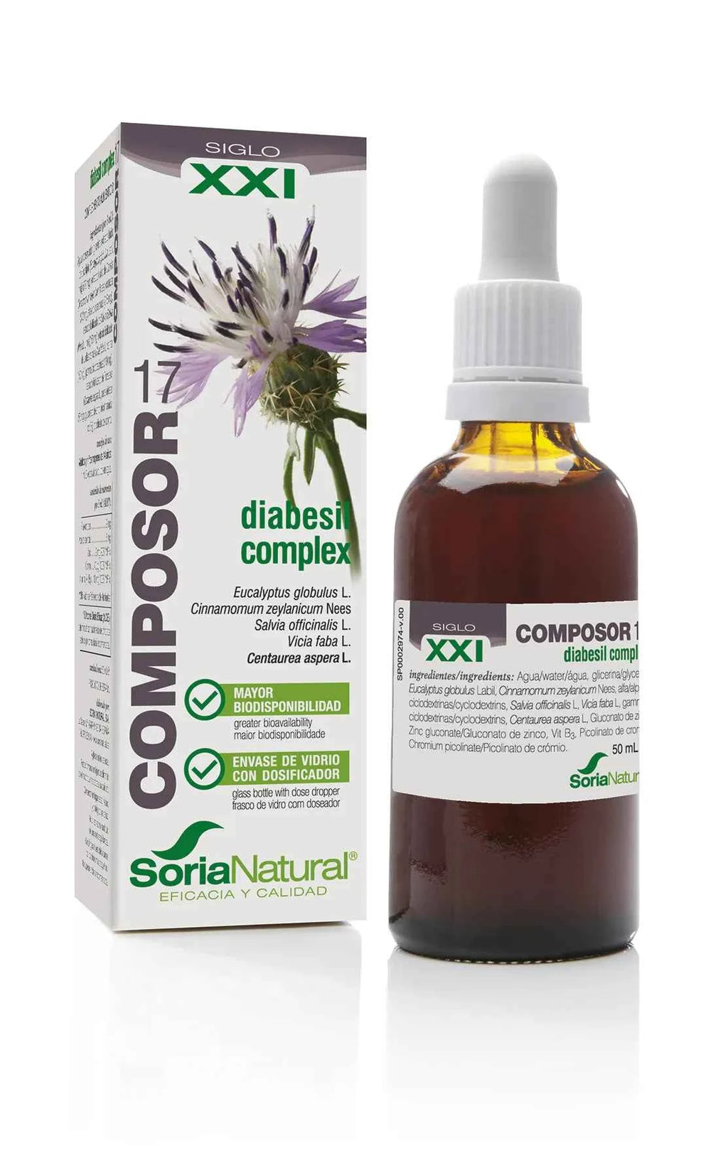 Soria Composor 17 Diabesil Complex Siglo Xxi, 50 ml