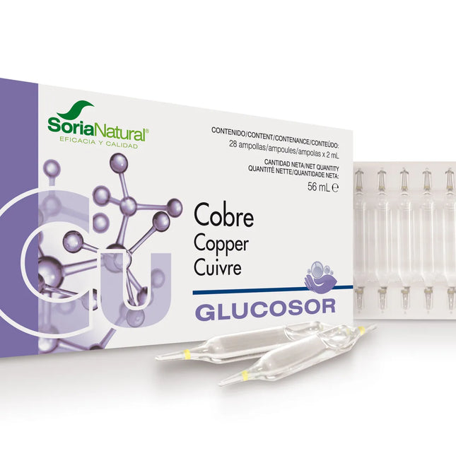 Soria Glucosor Cobre 28 Ampolllas X, 2 ml