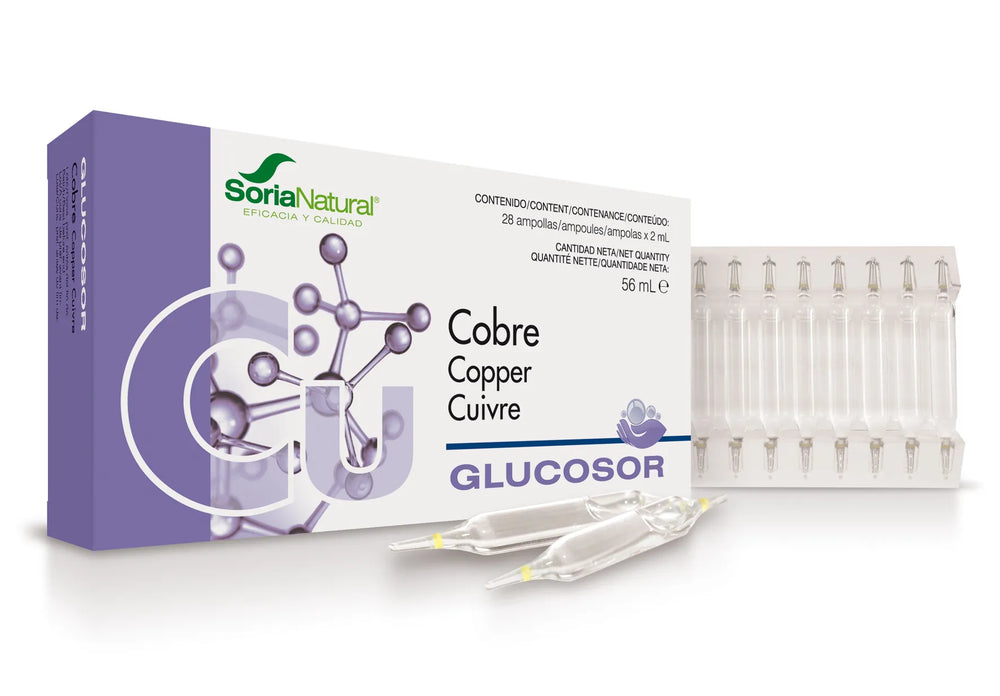 Soria Glucosor Cobre 28 Ampolllas X, 2 ml