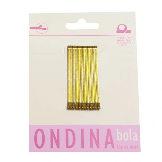 Eurostil Ondina Clips 50mm Bola Bronce, 12 Units